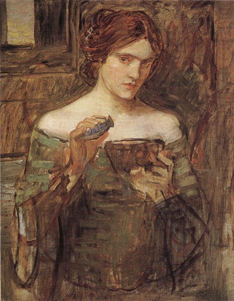 Sketch fro The Love Philtre, John William Waterhouse